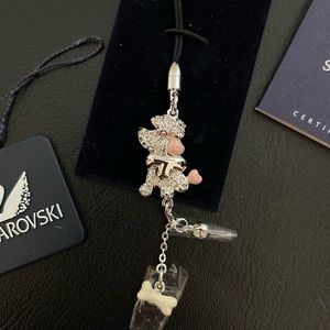 Swarovski poodle phone or purse charm